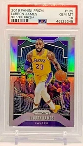 Lebron James 2019 Prizm Silver PSA 10 Gem Mint 💎 - 1st Lakers - Low Pop 💎 - Picture 1 of 3