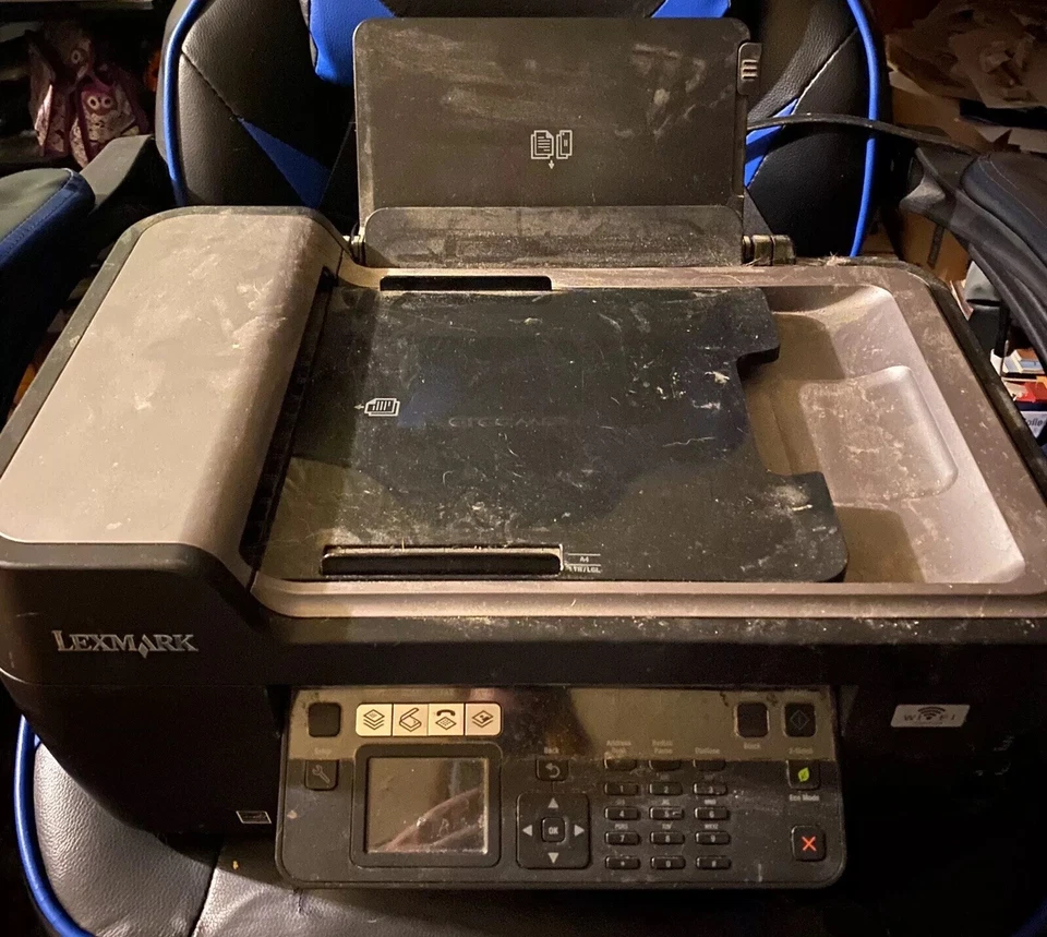 Lexmark 4443-2Wn Printer Scanner Fax Machine Copier Wi-Fi Black and Gray - Image 1 of 4