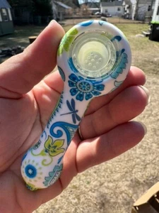 PIPA DE FUMAR DE SILICONA CON CUENCO DE VIDRIO VENDEDOR DE EE. UU. Envío rápido - Imagen 1 de 3