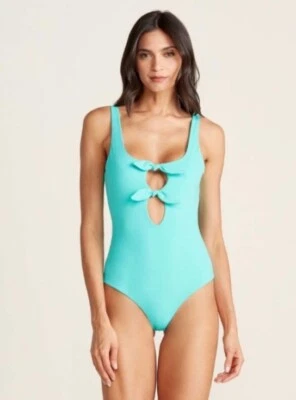 Traje de baño de una pieza azul Mara Hoffman para mujer precio de venta sugerido por el fabricante 260 USD nuevo Foto 1 de 4