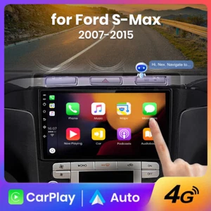 Radio de coche 6G+128 GB Android13 CarPlay DAB+GPS Navi para Ford S-Max 2007-08 4G LTE - Imagen 1 de 19