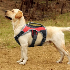 Reflective Nylon Dog Harness Lift Handle No Pull Dog Vest Harness for Large Dogs - Picture 1 of 10