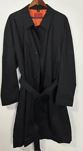 Abrigo superior Hugo Boss Marco1941 100 % algodón negro talla 44 R - Imagen 1 de 7