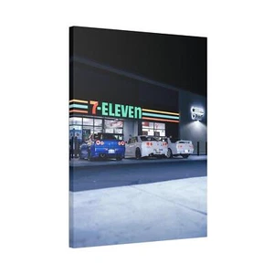 Nissan GTR R34 Skyline High Resolution Museum Quality Vertical Car Canvas Print - Picture 1 of 10