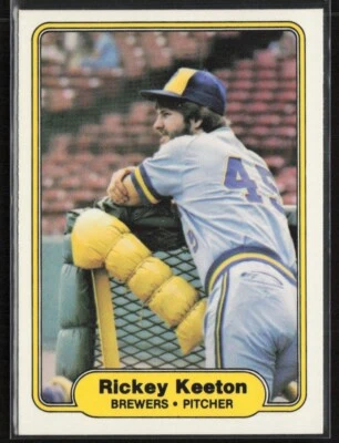 1982 Fleer #146 Rickey Keeton Rookie Milwaukee Brewers - Image 1 of 2