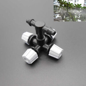 M4 4MM Greenhouse Micro Head Misting Cross Atomizing Nozzle Four Outlets Garden 