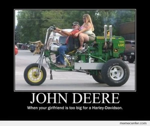 Humorous John Deere refrigerator magnet 3 1/2 x 41/2" - Picture 1 of 1