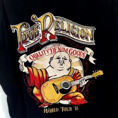 True Religion World Tour 71 BUDDA FEST Undertank Tank top Mens Graphics Medium - Image 1 of 4