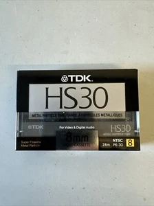 TDK HS30 8mm Video Tape - Brand New - Japan 1989 - Picture 1 of 3