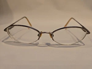 Anne Klein 9038 K1523 Designer Eyeglasses Bronze 50-18-135 Half Rim, Flex Hinges - Picture 1 of 7