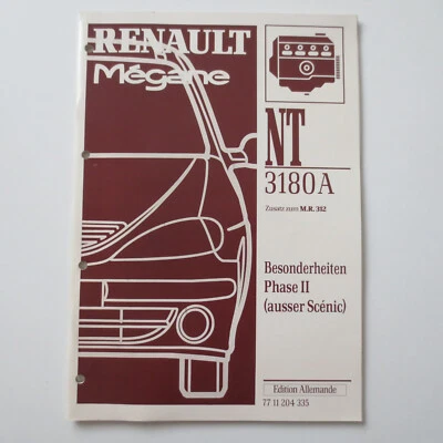 Werkstatthandbuch Renault Megane I Besonderheiten Phase II außer Scenic 1999 - Bild 1 von 3