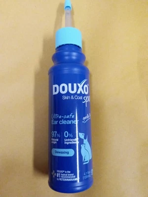 DOUXO® Skin and Coat SPA - Limpiador de oídos desparapitante ultra seguro para perros y gatos, Foto 1 de 2