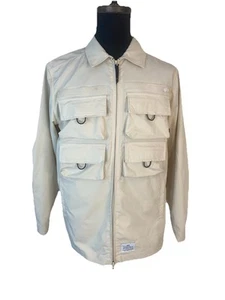 Alpha Industries Standard Cloth Cargo Jacket Mens Large Beige Lightweight NEW - Picture 1 of 13