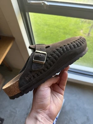 Kith Birkenstock Suede Boston Braided Men Size 42 - US Size 9 Mocha Brown 2025 - Image 1 of 4