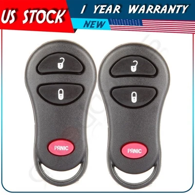 2 Llavero de coche remoto para Chrysler Prowler Dodge Ram 2001 2002 2003 2004 2005 Foto 1 de 4