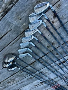 Hogan Apex Edge Pro Forged Irons 3-E Graphite Shaft, And Aspire M5 woods - Picture 1 of 12