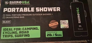 Rhino USA 5 Gal / 20L Portable  Camp Shower - Essential for Camping, - Bild 1 von 4