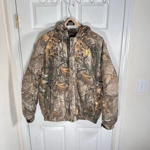 Realtree 2XL Camo Hunting Jacket Hooded Insulated Heavy Duty Coat Brown - Picture 1 of 8