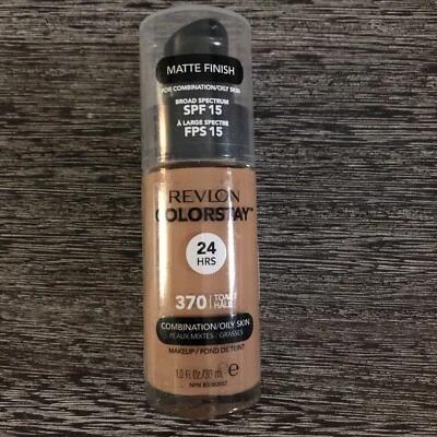 Revlon ColorStay Foundation SPF 15 370 Toast 30ml Longwear 24HRS Matte Finish - Image 1 of 4