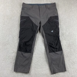 Eddie Bauer First Ascent Pants Mens 40x30 Brown Nylon Hiking Cargo Activewear - Picture 1 of 11
