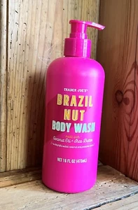 1 New Trader Joe's Brazil Nut Body Wash Coconut Oil Shea Butter 16oz - Picture 1 of 3