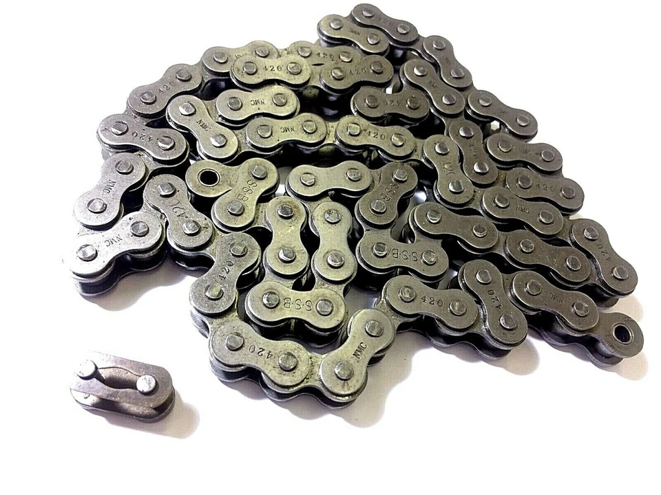 2002 -2006 YAMAHA PW80 DIRT BIKE #420 CORRENTE 84 ELOS COM 2 ELOS MESTRES - Imagem 1 de 4