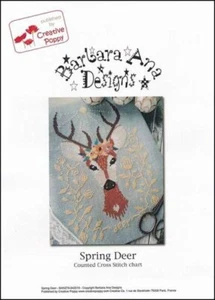 Barbara Ana Designs Counted X-stitch Chart - Spring Deer - Picture 1 of 1