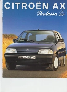 Citroen AX Thalassa 01/1993 Prospekt Brochure Depliant France / Frankreich - Picture 1 of 4