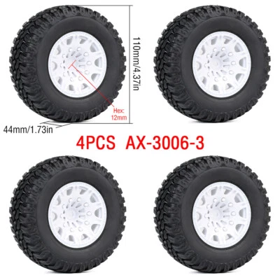 Austar RC Car Rubber Wheel Tires for 1/10 Short Course Truck XLH 9125 Traxxas - Bild 1 von 3