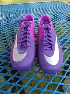 HTF SCARCE 2011 NIKE MERCURIAL VICTORY II FG 442005-505 Purple Cleats Sz 10 US - Picture 1 of 7