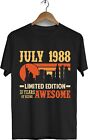 Vintage Funny 33Rd Birthday Shirt July 1988 Limited T-Shirt Size S-5Xl