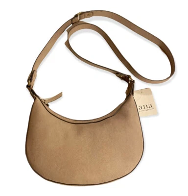 Taupe Crossbody Saddle Bag A New Approach ana Shoulder Purse - Image 1 of 4