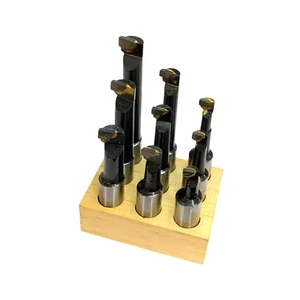 9PC BORING BARS FOR BORING HEADS 20MM SHANK BRAZED CARBIDE TIPS RDGTOOLS - Picture 1 of 2