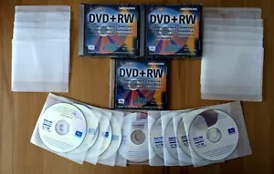 20 DVD+RW Rohlinge von Medion (Neu und Gebraucht) plus 9 Fleece Hüllen (Neu) - Bild 1 von 10