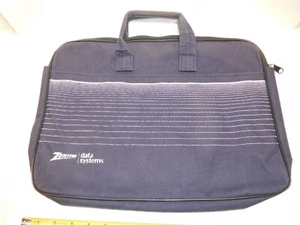 Rare Vintage Computing Zenith Data Systems St. Joseph, MI Canvas Laptop Blue Bag - Picture 1 of 6