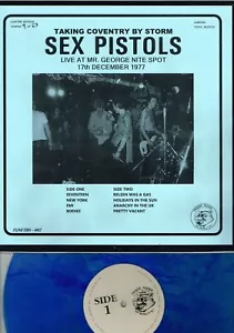 SEX PISTOLS - TAKING COVENTRY BY STORM 67 ONLY PRESSING BLUE VINYL LP - Picture 1 of 1
