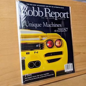 Robb Report Magazine August 2002 Saleen S7 MINT No Label - Foto 1 di 6