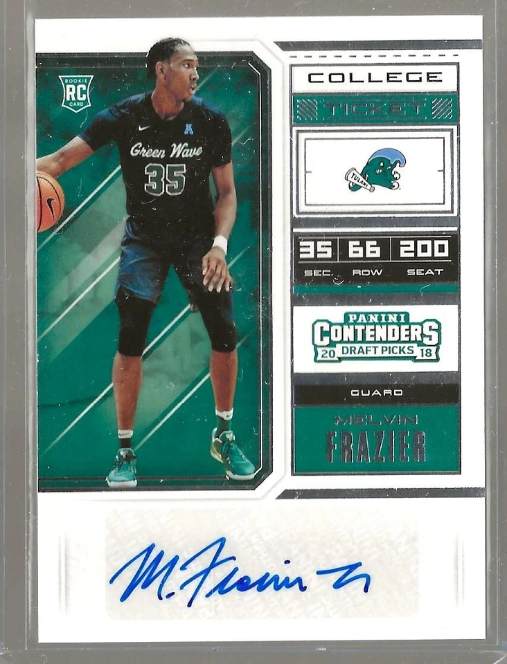 2018 Contenders Draft Picks #88 MELVIN FRAZIER College Ticket Rookie AUTO - Image 1 of 1