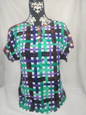 Duro Olowu Women's S Blouse Multicolor Mrs Roper Romp Mature Officewear - Image 1 of 4