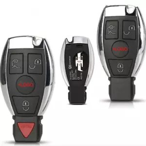 3 4 Button Remote Key Case Shell For Mercedes Benz B C E S M CLK CLS GLK BGA AMG - Foto 1 di 18