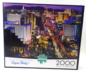 Las Vegas Jigsaw Puzzle Vegas Baby 2,000 Pieces Buffalo Games FACTORY SEALED BOX - Picture 1 of 6