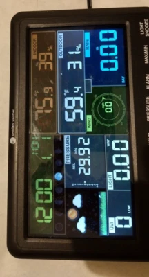 Ambient Weather Receiver Display only WS-2902A And Plug used has many scratches - Image 1 of 4