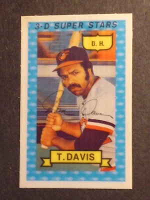 1974 Kelloggs 3D Tommy Davis #43 Orioles NM/MT - Image 1 of 2