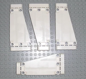 LEGO Technic - 4x Panel Verkleidung 5x11x1 Trapez weiss weiß white 18945 42040 - Bild 1 von 1