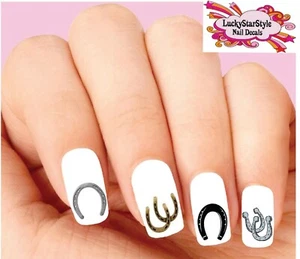 Wasserrutsche Nagelaufkleber 20er Set - Hufeisen sortiert - Bild 1 von 1