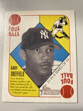 2005 Bowman Heritage Topps Heritage Blue Backs Gary Sheffield #23