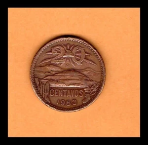 Mexico Coin 20 Centavos 1953, Bronze 28.5mm, 9.93gr KM#439 - Picture 1 of 2