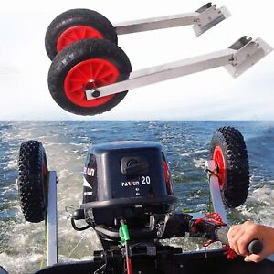 Inflatable Boat Launching Wheels Stainless Steel Transom Launching Wheel Dolly
