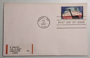 Erie Canal 5 Cent USA Ersttagsbrief (adressiert) NC#2 - Bild 1 von 2