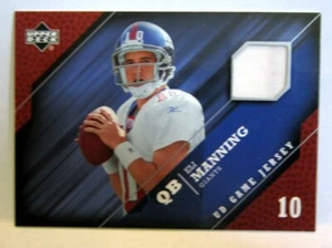 Eli Manning 2005 Upper Deck UD Game Jersey GU Patch Card!Giants QB GOAT HOF    - Picture 1 of 2